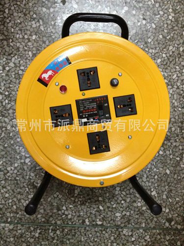 野馬 野豹電纜盤 批發(fā)野馬電纜盤移動(dòng)卷線盤工程專用繞線盤YM-001無線空盤 帶漏電