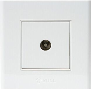 公牛開關 總代直銷86型公牛開關電視一分一插座 有線電視一分支墻壁插座原始圖片2