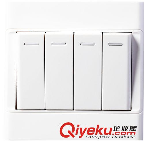 公牛開關(guān) 總代直銷zp公牛墻壁開關(guān)PC阻燃料8萬次壽命帶熒光G05K412Y原始圖片2