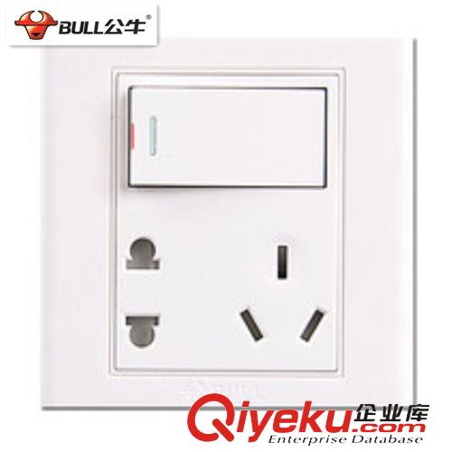 公牛開(kāi)關(guān) zp公牛 一開(kāi)五孔 一開(kāi)二三插 進(jìn)口PC阻燃料 兒童保護(hù)門(mén)墻壁開(kāi)關(guān)