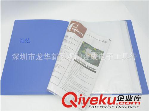 資料冊 資料冊８０頁插頁文件冊A4文件夾資料夾辦公用品原始圖片2