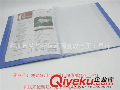 資料冊 資料冊８０頁插頁文件冊A4文件夾資料夾辦公用品原始圖片3