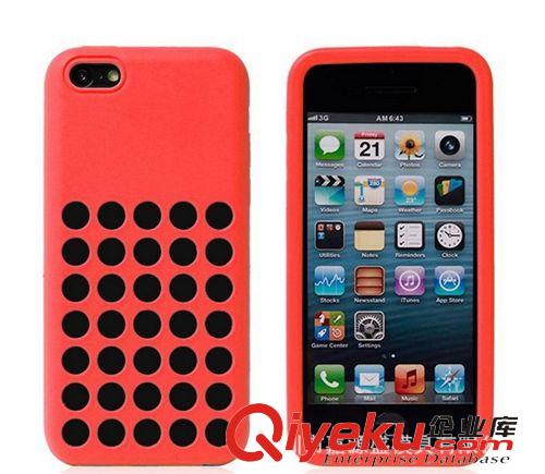 IPHONE5C 手机壳 iphone5c硅胶套 可爱清新豆豆硅胶原装手机保护套 苹果官方专用版