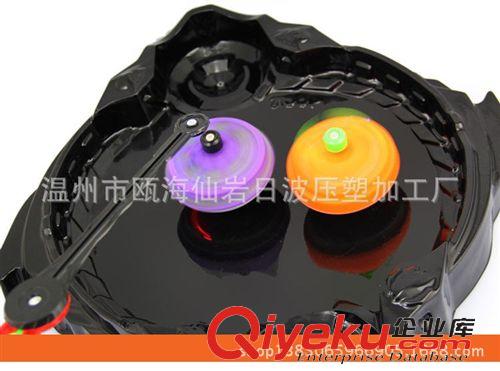 發光玩具 閃光魔磁陀螺 帶磁性陀螺 可重疊2合1對戰陀螺原始圖片2