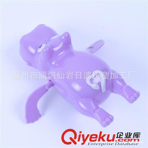 車模型 批發新款 大號發條游水玩具河馬可愛超Q發條玩具上鏈玩具原始圖片2