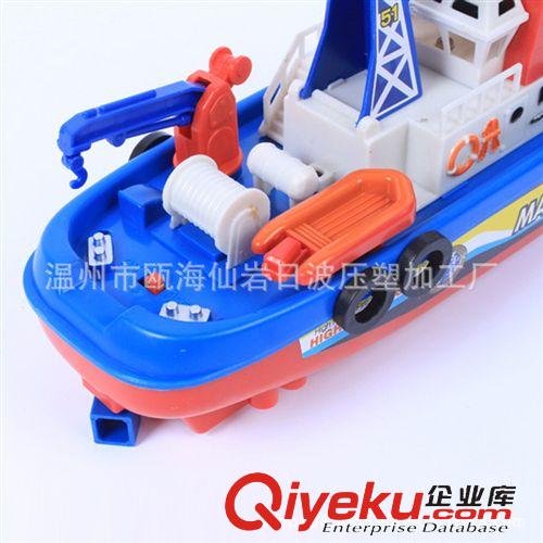 音樂玩具/兒童樂器 批發(fā)供應  電動消防船 音樂燈光噴水 可在水上行駛 模型gd大氣原始圖片2