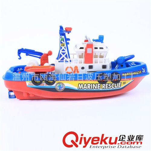 音樂玩具/兒童樂器 批發(fā)供應  電動消防船 音樂燈光噴水 可在水上行駛 模型gd大氣原始圖片3