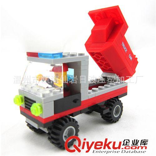 DIY、拼裝、拼砌玩具 兒童益智 啟蒙塑料拼裝玩具 DIY拼插積木工程車/大卡車 造型美觀原始圖片2