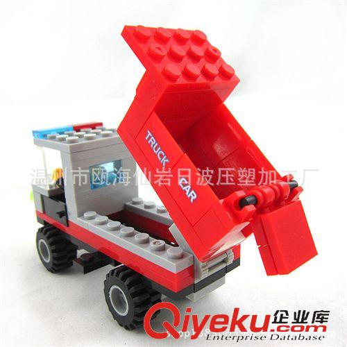 DIY、拼裝、拼砌玩具 兒童益智 啟蒙塑料拼裝玩具 DIY拼插積木工程車/大卡車 造型美觀原始圖片3