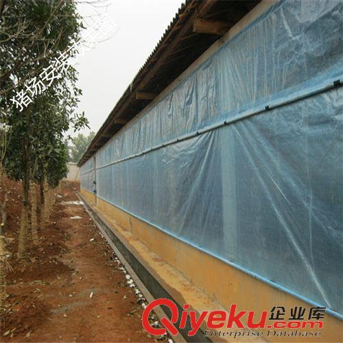 豬場保溫設備 豬場卷簾布 臺灣PE淋膜布 240克豬場保溫布養殖設備廠家直銷訂做