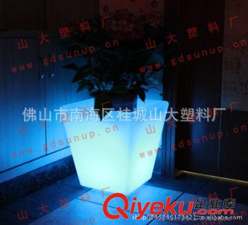 大型塑料花盆 2013促銷LED發光花盆 酒吧夜光裝飾品 LED發光家具 夜光時尚花盆