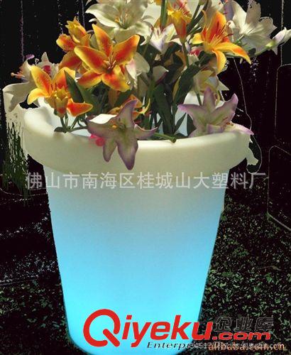 大型塑料花盆 2013促銷LED發光花盆 酒吧夜光裝飾品 LED發光家具 夜光時尚花盆