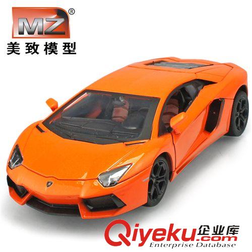 合金車 美致1:24蘭博基尼埃文塔多 賽車 跑車合金汽車模型 兒童禮品玩具