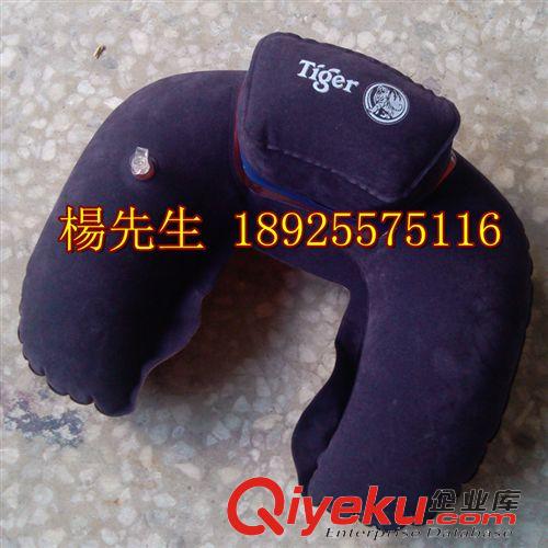 花草保健枕 【直接生產(chǎn)廠家定做】環(huán)保無毒植絨pvc充氣u型子母枕 充氣U形枕原始圖片3