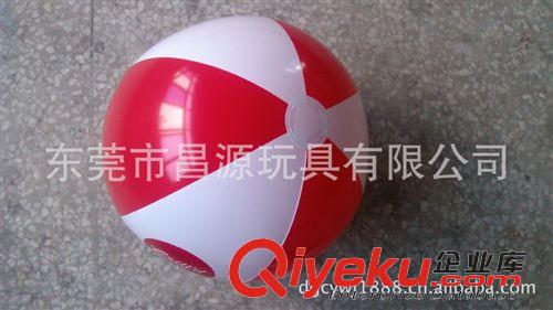 球類玩具 高密度md 耐用性強(qiáng)PVC 6片2色 廣告沙灘球