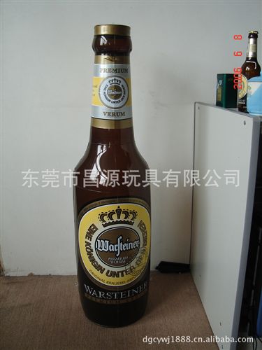充氣模型 （廠家供應(yīng)）pvc充氣百威啤酒瓶原始圖片2