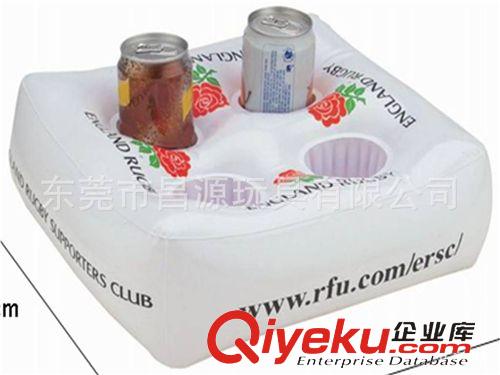 其他充氣玩具 【廠家定做】充氣杯座 pvc充氣6孔飲料杯座【可印客戶logo】