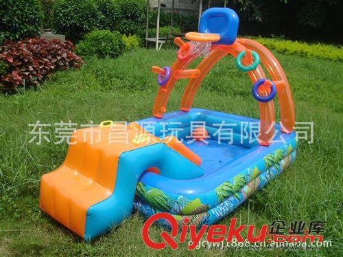水上游藝設(shè)施 pvc充氣家用水池 充氣方形水池