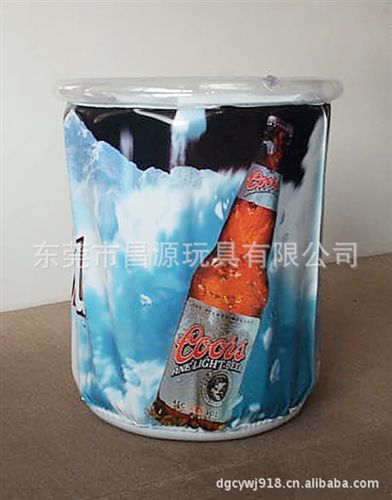 冰桶，保溫箱、垃圾桶系列 pvc充氣啤酒桶，pvc吹氣冰桶，pvc充氣酒吧專用桶原始圖片2