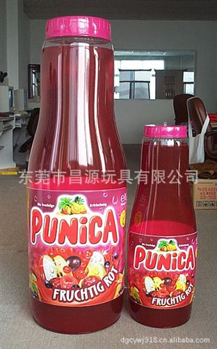 廣告禮品、促銷品 pvc充氣飲料瓶，pvc吹氣酒盅，pvc充氣果汁廣告瓶