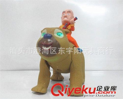 流行時(shí)貨 電動(dòng)熊出沒系列玩具 電動(dòng)光頭強(qiáng)騎熊大熊二 帶燈光音樂76688原始圖片2