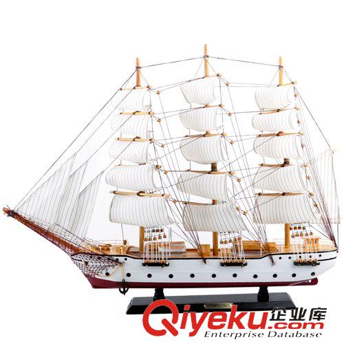木質擺件 木制帆船模型一帆風順工藝品家居裝飾品新房創意現代時尚擺件批發