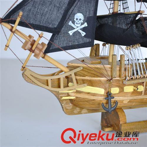 木質擺件 神秘加勒比海盜黑珍珠號船模帆船模型成品商務禮品贈禮居飾品裝飾原始圖片3