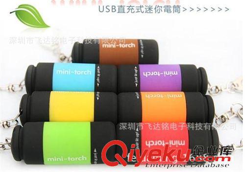 特色生活用品 【FDM4061120】LED手電筒強光充電 迷你小手電筒 USB充電手電筒原始圖片3