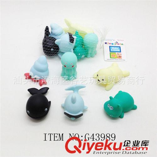 002 洗澡玩具/測(cè)溫產(chǎn)品 環(huán)保3寸戲水小黃鴨  捏捏響香港迷你大黃鴨  PVC搪膠洗澡動(dòng)物