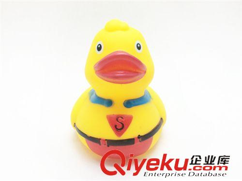 002 洗澡玩具/測溫產(chǎn)品 捏捏響玩具  搪膠大小鴨 寶寶游泳戲水洗澡玩具 沐浴小鴨子