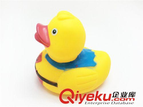 002 洗澡玩具/測溫產品 捏捏響玩具 搪膠鴨子 寶寶游泳戲水洗澡玩具 沐浴小鴨子原始圖片2