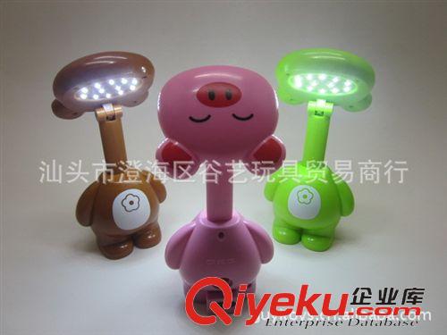 003 創(chuàng)意家居 G28165 創(chuàng)意充電式卡通動(dòng)物L(fēng)ED臺(tái)燈 12燈 180°翻轉(zhuǎn)折疊原始圖片3