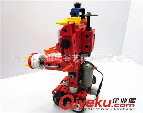 005 電動(dòng)玩具 G11687電動(dòng)模型積木 電動(dòng)消防機(jī)器人 益智拼裝玩具  DIY模型積木