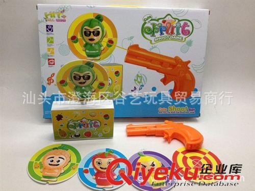 007 嬰兒玩具 電動射擊  紅外線水果寶寶射擊槍  瞄準(zhǔn)槍 帶燈光 音樂原始圖片2