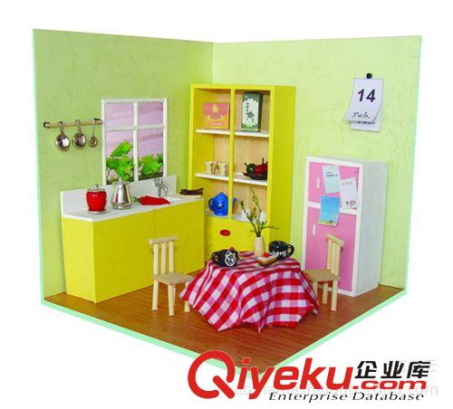 清倉產品 生日禮物創(chuàng)意 diy小屋批發(fā) 3D系列 廚房 情人節(jié)出口房產活動清倉