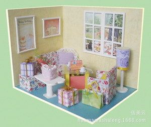 3 D 小屋 生日禮物創(chuàng)意 diy小屋批發(fā) 愛情小屋 相約婚紗店 情人節(jié)出口貨源