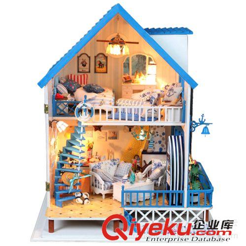 大型小屋 批發(fā)情人節(jié)出口玩具 diy小屋 大型別墅 情牽愛琴海 拼裝模型