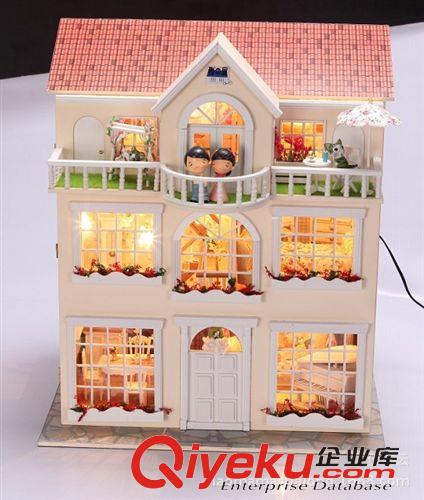 大型小屋 生日禮物 創意禮品diy小屋 愛的旋律咖啡館 拼裝模型 情人節出口