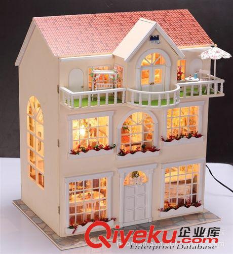 大型小屋 生日禮物創意 diy小屋批發 {zj2}版夢の童話家園 帶燈 情人節出口原始圖片2