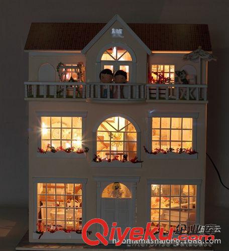 大型小屋 生日禮物創意 diy小屋批發 {zj2}版夢の童話家園 帶燈 情人節出口原始圖片3