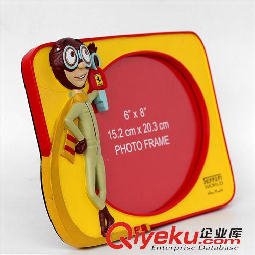 精品相框 6寸8寸法拉利紀(jì)念品贈(zèng)品長方形相框定做 gd創(chuàng)意藝術(shù)樹脂相框原始圖片2
