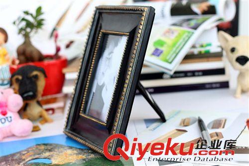 精品相框 【東莞廠家】復(fù)古仿木簡約6寸歐式相框定制 仿古做舊樹脂相框定做原始圖片2
