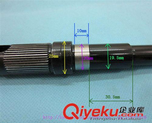 電動(dòng)車(chē)電機(jī)軸 250電瓶軸電機(jī)軸 表面電泳 材料40CR 處理 18-22度 高精密花鍵軸