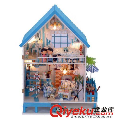 DIY小屋 13802A 手工創(chuàng)意diy小屋愛琴海升級(jí) 圣誕禮品批發(fā) 速賣通熱賣貨源