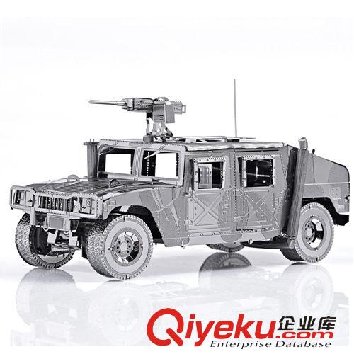 金屬拼裝模型 P036S悍馬吉普戰(zhàn)車金屬拼裝軍事模型批發(fā) 成人智力戰(zhàn)爭3D立體