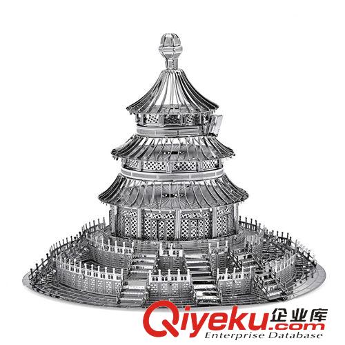 金屬拼裝模型 P017G天壇創(chuàng)意gd實用促銷中國風銅禮品 建筑模型客廳裝飾擺件