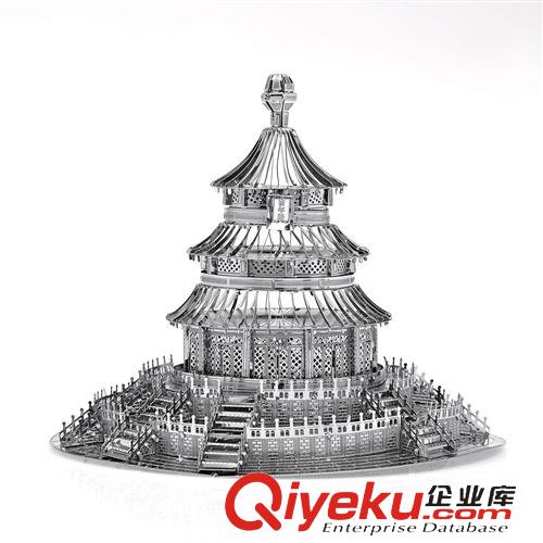 金屬拼裝模型 P017G天壇創(chuàng)意gd實用促銷中國風銅禮品 建筑模型客廳裝飾擺件