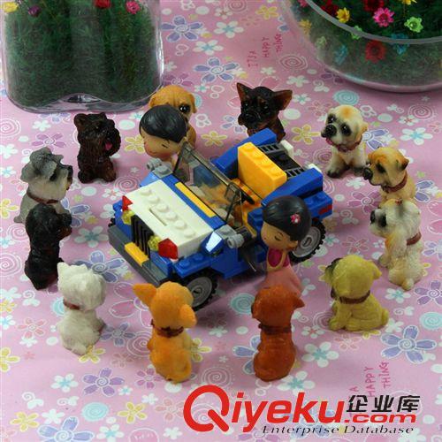 微景觀迷你擺件 創(chuàng)意禮物Q版公仔仿真小狗動(dòng)物模型diy卡通樹脂多肉苔蘚微景觀擺件原始圖片2