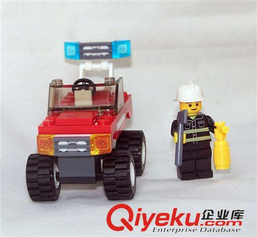 樂高類積木 801消防兒童啟蒙拼裝積木車玩具 微淘貨源廣州阿里分銷平臺(tái)代發(fā)貨原始圖片3