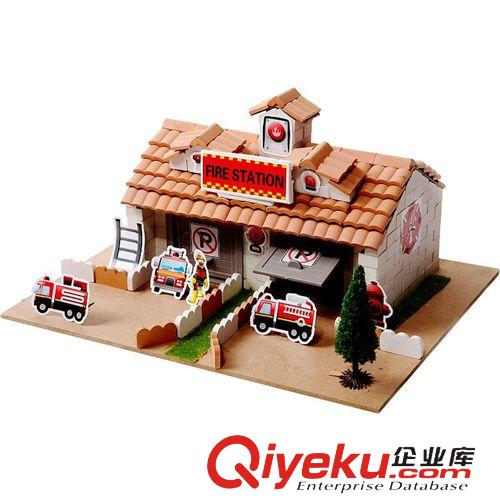 陶瓷積木 L0201Djc局/消防局新品建筑益智類(lèi)玩具店貨源 兒童陶瓷啟蒙積木